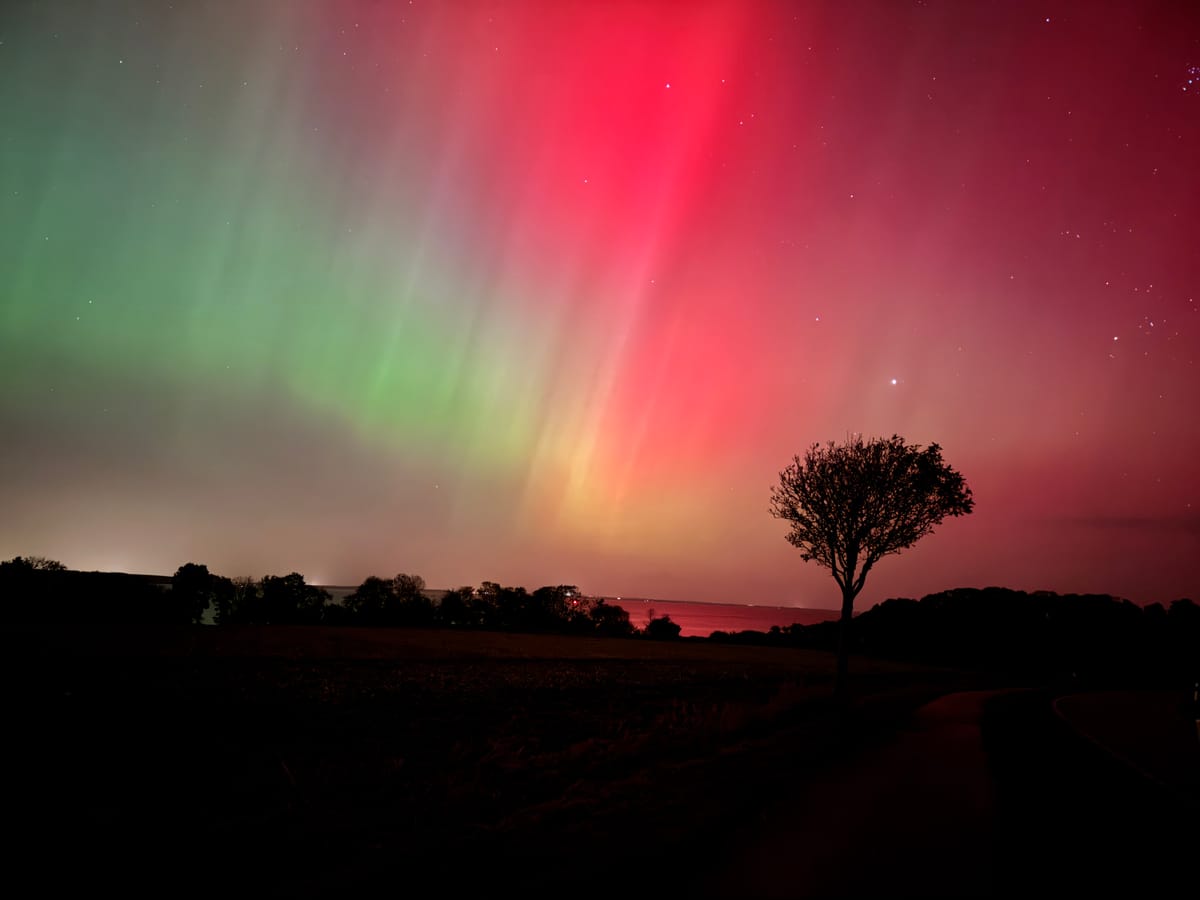 Polarlichter über Deutschland